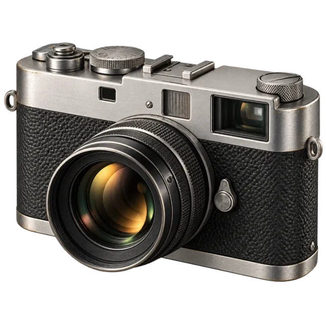 Illustrative vintage camera